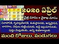 April 2026 Calendar April 2026 Muhurtham Dates Important Days In April 2026 2026 April