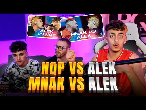 RODRIGO QUESADA, ALEK Y SEGRELLES REACIONAN A NQP VS ALEK Y MNAK VS ALEK