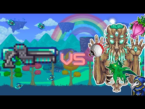 Vortex Beater Vs All Bosses | Terraria