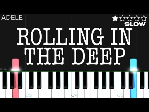 Adele - Rolling In The Deep | EASY SLOW Piano Tutorial
