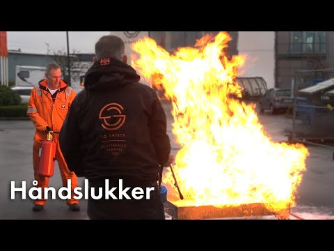 Slik slukker du en brann med en brannslukker