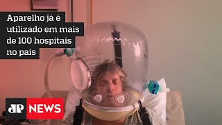 Capacete de ventilação criado no Brasil impede intubação de 60% dos pacientes