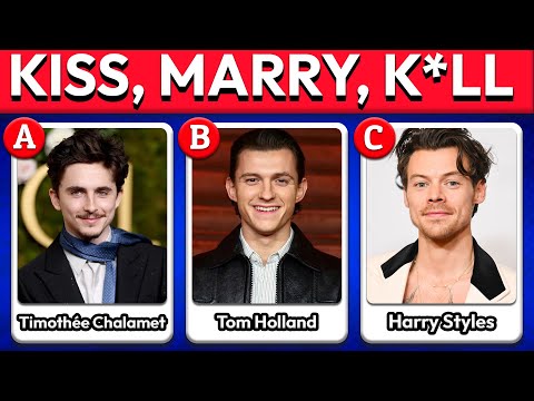 KISS, MARRY, K*LL - Popular Hottest Male Celebrities Edition | Celebrity Quiz