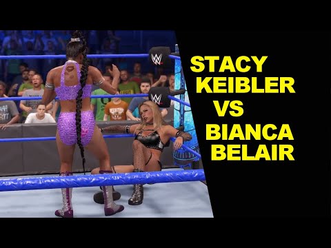 WWE 2K22 Stacy Keibler vs Bianca Belair - No Holds Barred