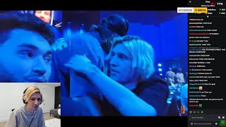 xQc Reacts to Himself Meeting Theo Von