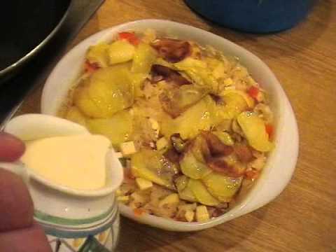 Sauerkrautauflauf mit oder ohne Schinken