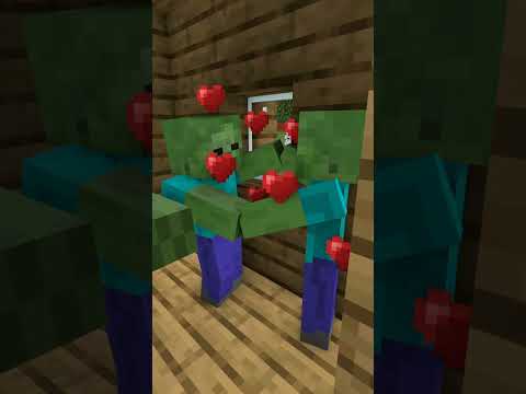 MINECRAFT ON 1000 PING When Zombies Attack Villagers -  Minecraft Animation