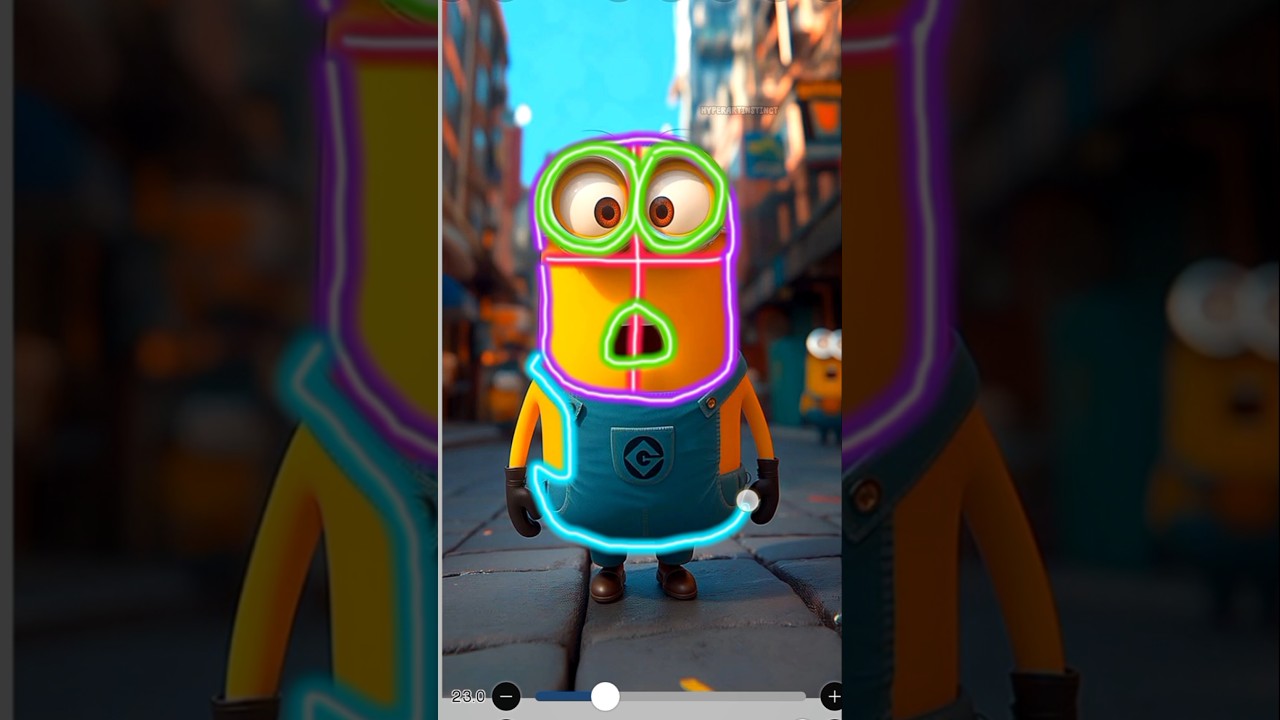 Menggambar Minion Dari Despicable Me 4 😎✨#minions #drawing #shorts #howto