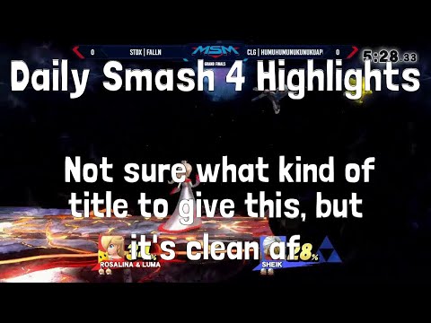 Daily Smash 4 Highlights: Not sure what kind of title to give this, but it's clean af