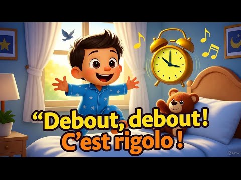 🌞 Stand Up! It's Fun 😄 | 3D Children's Morning Song 🎶