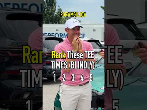 Blind Ranking Tee Times With Rory McIlroy!!