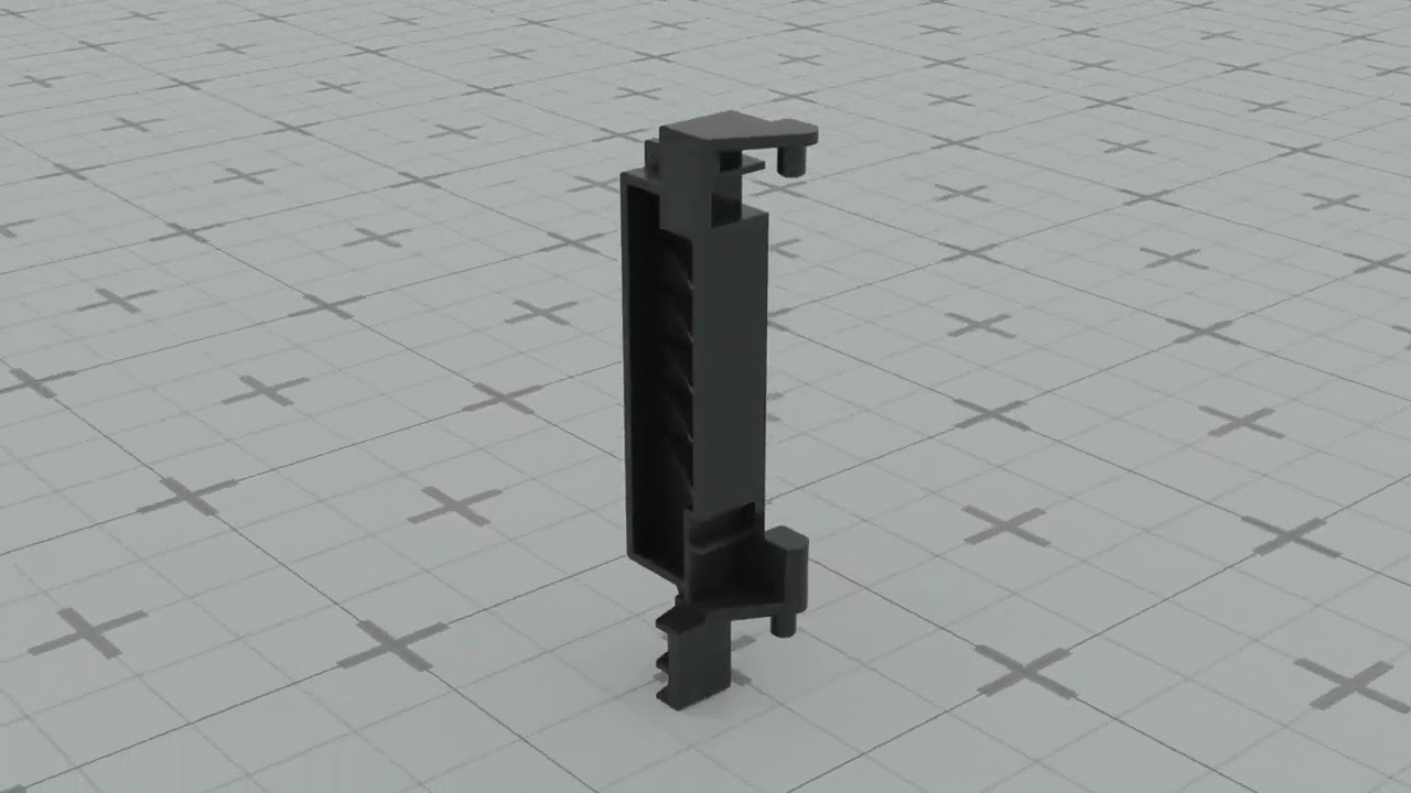 Latch for Microwave doors Samsung GE711KR-LBWT 3D Print Model