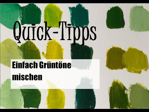 Quick-Tipps Nr. 26: So mischt du ganz einfach dutzende Grüntöne 🎨🟢 | Anfänger | Tutorial | Kunst