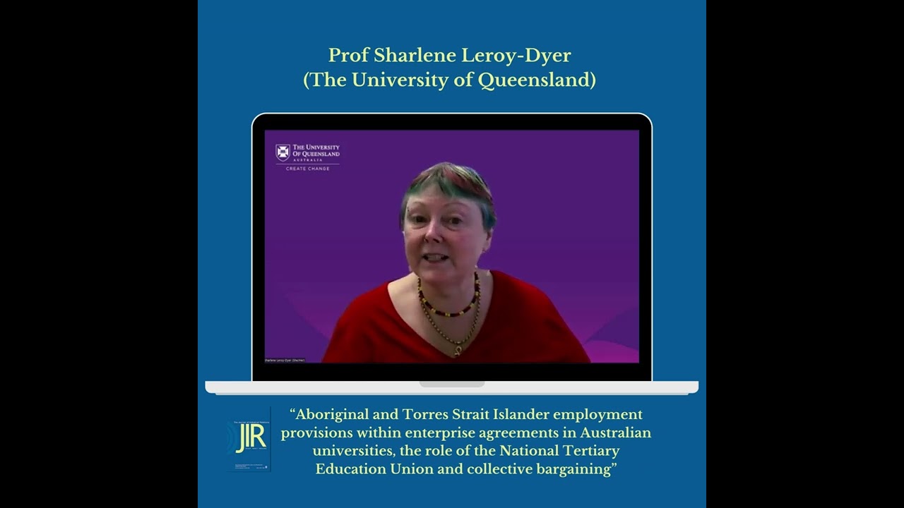Preview Journal of Industrial Relations article #aboriginal and #torresstraitislander #universities