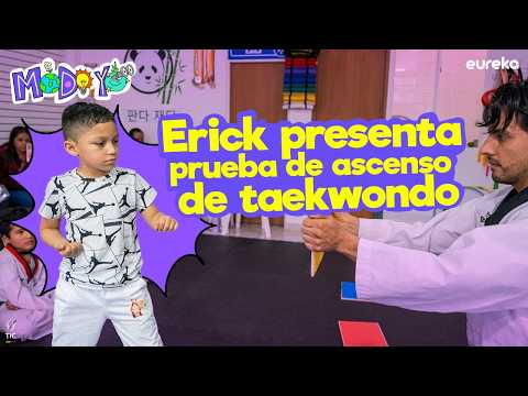 Erick se prepara junto a sus primos para vivir un día muy importante: la ceremonia de ascenso de taekwondo.