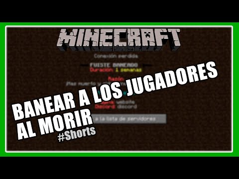 Minecraft: How to ban players on death!  #Shorts