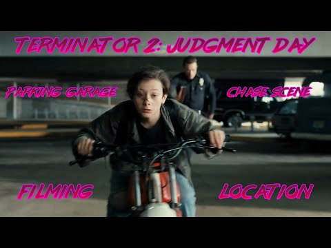 "Terminator 2: Judgment Day" Galleria Parking Garage Chase Filming Location - Then & Now