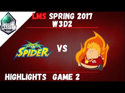 WS vs FB Highlights Game 2 LMS Spring W3D2 2017 Wayi Spider vs Fireball
