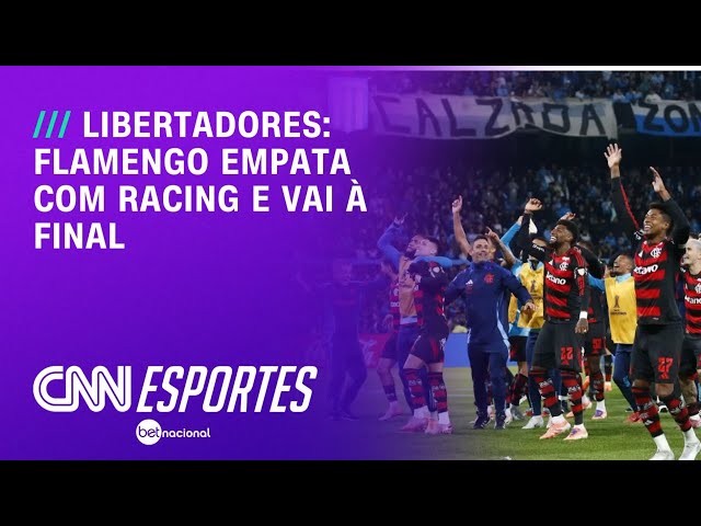 Flamengo supera expulsão, segura Racing e está na final da Libertadores | CNN NOVO DIA
