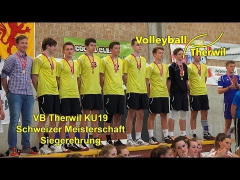 2014-04-13 VB Therwil KU19 Schweizer Meisterschaft Siegerehrung