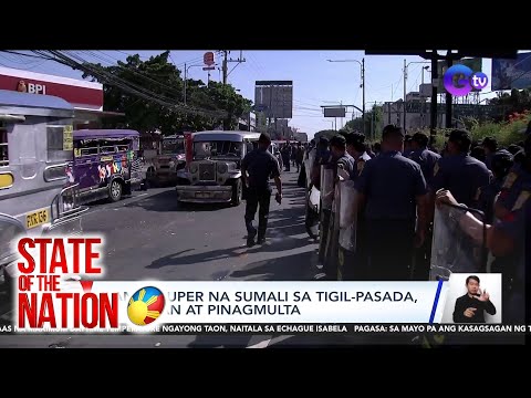 Ilang tsuper na sumali sa tigil-pasada, tineketan at pinagmulta SONA