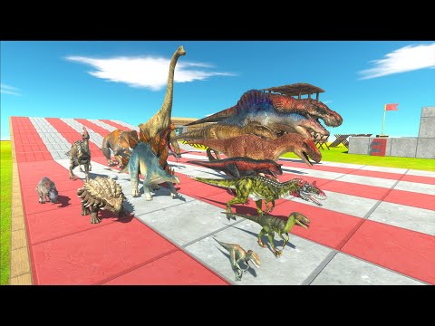 Speed Race Championship Dinosaurs, Who Will Win? - Animal Revolt Battle Simulator