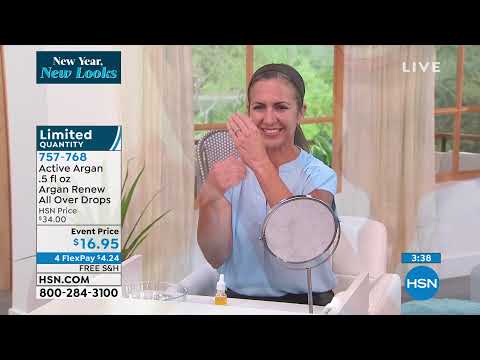 Active Argan 0,5 fl oz Argan Renew All Over Drops für das Gesicht...