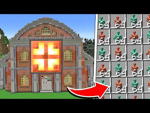 I Built a COPPER GOLEM Factory in Minecraft Hardcore