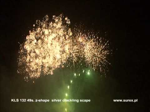 CK121094 49s Z-SHAPE Green Star to Silver Crackling Scape