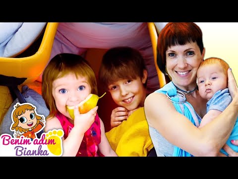 Evde kocaman oyun çadırı yapıyoruz! Süper eğlenceli video. Benim adım Bianka Türkçe