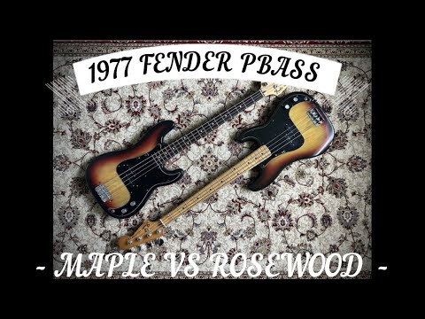 1977 FENDER PRECISION BASS - ROSEWOOD VS MAPLE - Andy's Vintage Guitars