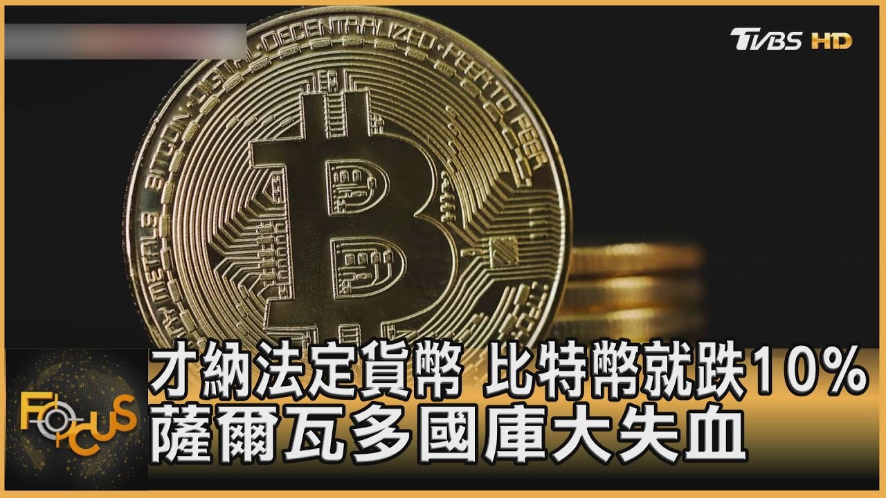 才納法定貨幣.比特幣就跌10% 薩爾瓦多國庫大失血