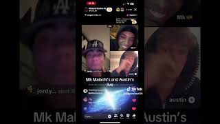 Does Malachi have a Girlfriend Malachi, Mk and Austin | TikTok live