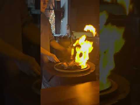 Bourbon and Bones - Prime Dry Aged New York Strip - Tableside Flambé in B&B 1792