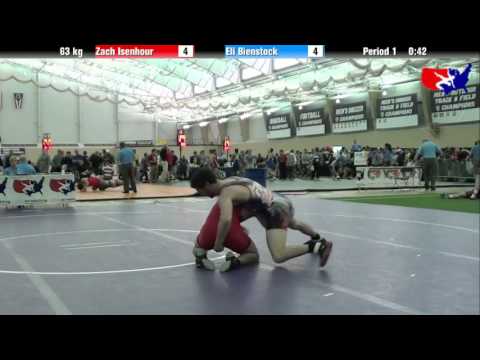 Zach Isenhour vs. Eli Bienstock at 2013 ASICS University Nationals - FS