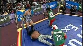 AAA - Crazy Boy, Último Gladiador vs. Nicho el Millonario, Joe Líder, 2009/03/04