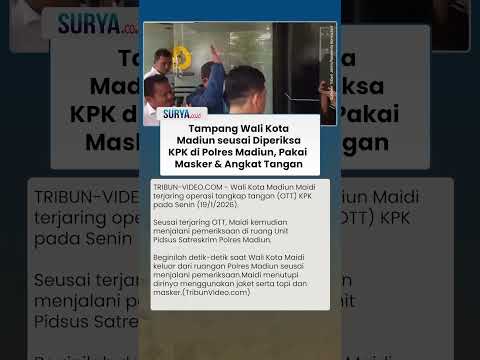 Penampakan Wali Kota Maidi setelah Diperiksa KPK di Polres Madiun