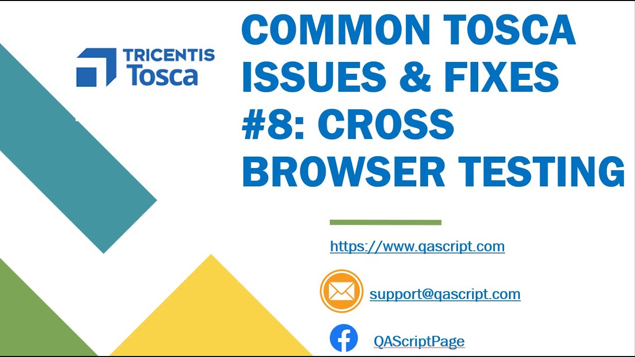 Tosca Tutorial | Lesson 144 - Common Problems & Fixes | Cross Browser Testing | Multiple Browsers |