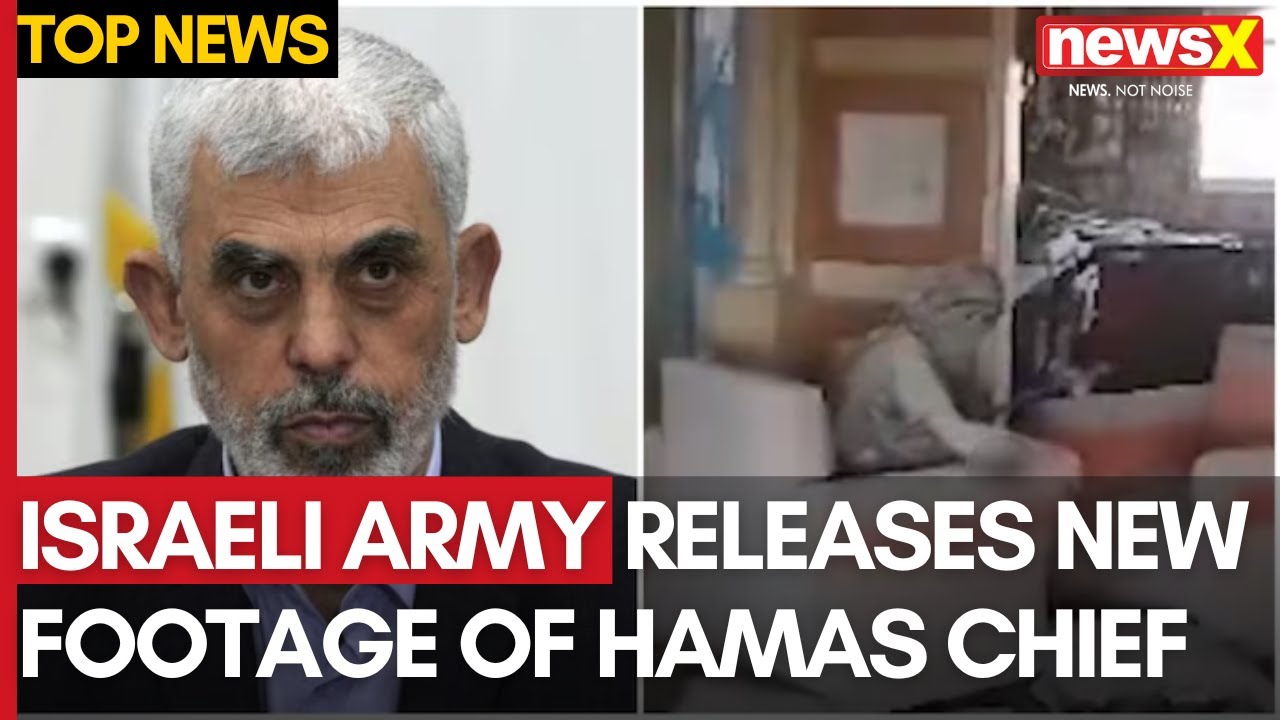 Israel Releases Video Showing Yahya Sinwar Relocating Items into Gaza Tunnel | NewsX