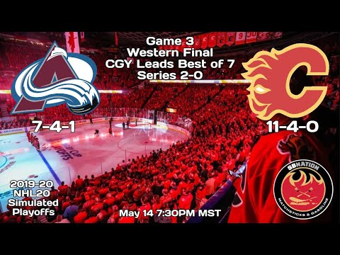 Calgary Flames vs Colorado Avalanche Game 3, Western Final