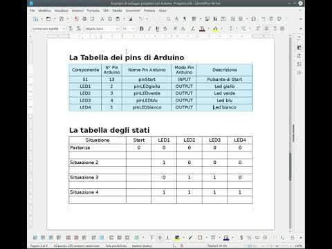 Arduino - Come sviluppare un progetto 08 - Programma - Tabella Stati e Situazioni