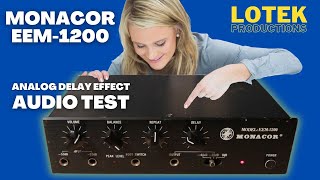 Video thumbnail for Monacor EEM-1200 (1980s Bucket Brigade Analog Delay Effect) - Audio Test by Lotek Productions