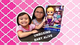 UNBOXING BABY ALIVE Cupcake Birthday Party