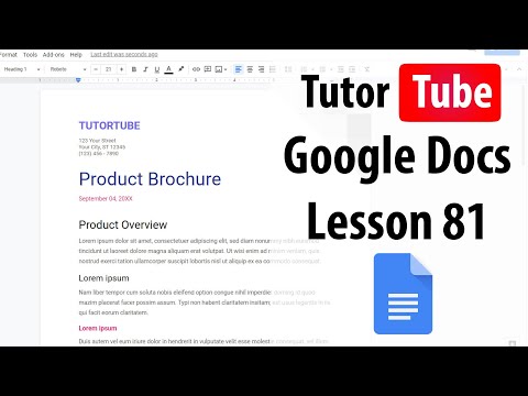 Google Docs Tutorial Lesson 1 Accessing Google Docs with your Google Account