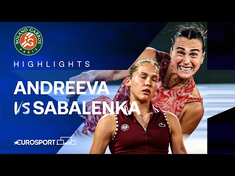 Erika Andreeva vs Aryna Sabalenka | Round 1 | French Open 2024 Extended Highlights 🇫🇷