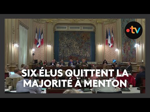 À Menton, un conseil municipal sous tension : six élus quittent la majorité
