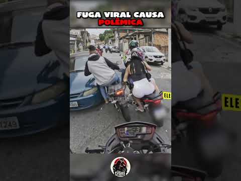 Esse pinote causou polêmica, assista até o final! #rocam #moto #ação #gcm #bope #police #chase