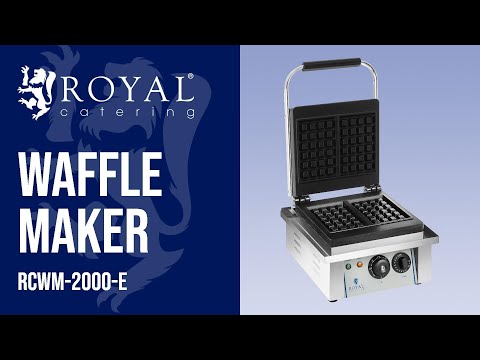 video - Waffle maker - 2,000 watts - Rectangular