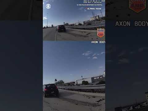 Distracted driver crashes into stopped car during traffic stop #shorts