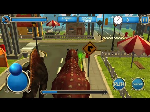 Best Dino Games - Wild Dino City Rampage: T-Rex Simulator Android Gameplay